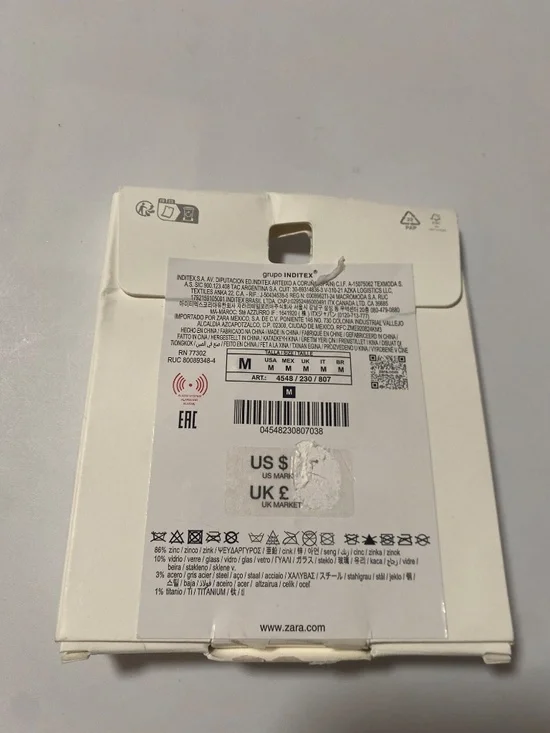 NWT Zara Rhinestones Fan Shaped Earrings - Picture 8 of 8